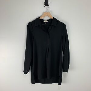 Pleione Black Tunic Blouse